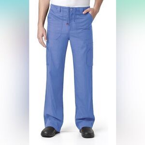 NWT CARHARTT Ripstop Men's Multi-Cargo Scrub Pant size Small Ceil Blue